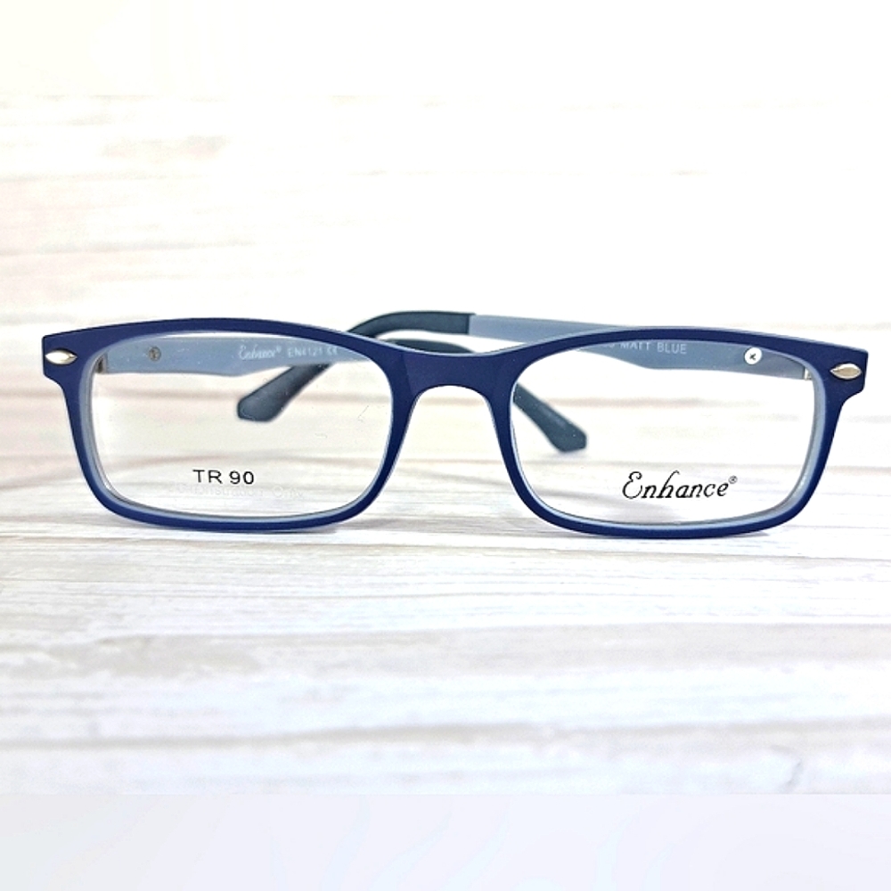NEW Rx'able Eyeglass Frame, Matte Blue, youth/small adult glasses 47-17-135